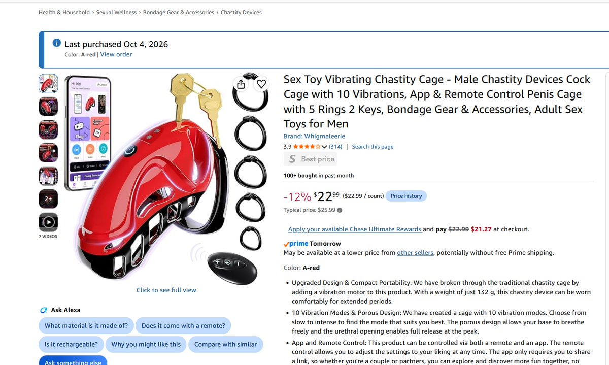 NaturalTanzanit's tweet photo. Just picked up a New Chastity toy for myself and who ever I give control to.
I would love to find a "Small chested ASIAN mid aged Female" that would love to take control over me and my 24.03cm C*ck! 
Do I have any Volunteers? https://t.co/lO5Y1730xu