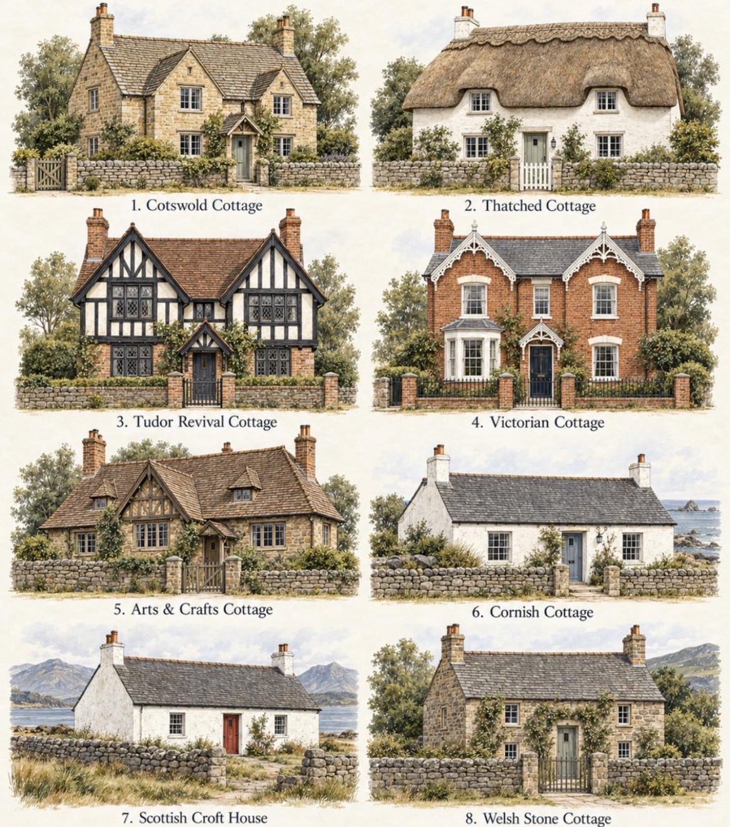 EvaLovesDesign's tweet photo. British cottage styles 

Rooted in centuries-old vernacular architecture https://t.co/Q4KFpAVQj2