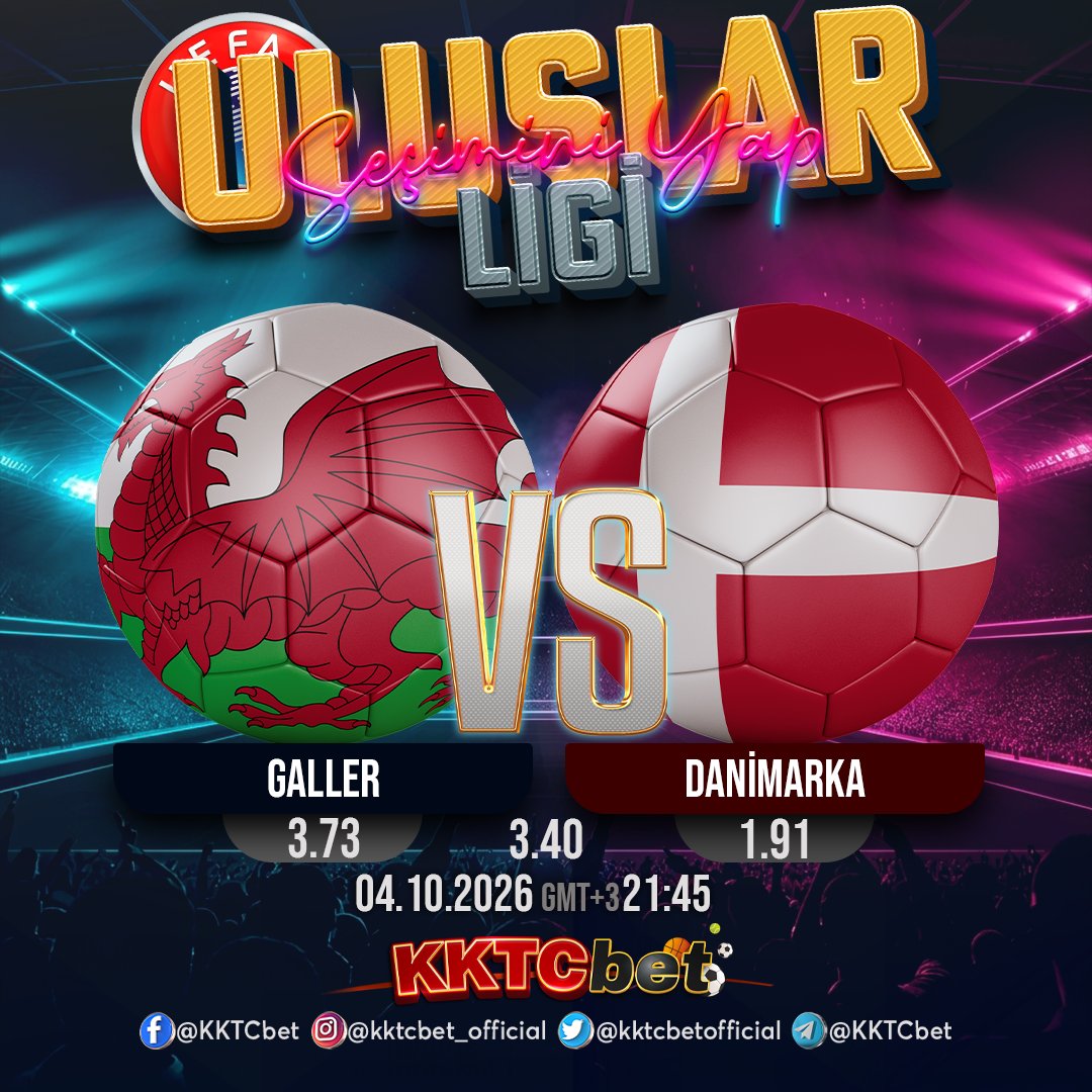 KKTCbetofficial's tweet photo. Galler - Danimarka! ⚽️
UEFA Uluslar Ligi heyecanına ortak ol. Heyecan Devam Ediyor!
📈 1: 3.73 | X: 3.40 | 2: 1.91
🚀 Kazanmak için tam sırası!
#UEFAUluslarLigi #Galler #Danimarka #Futbol #kktcbet https://t.co/yOICaV3ayw