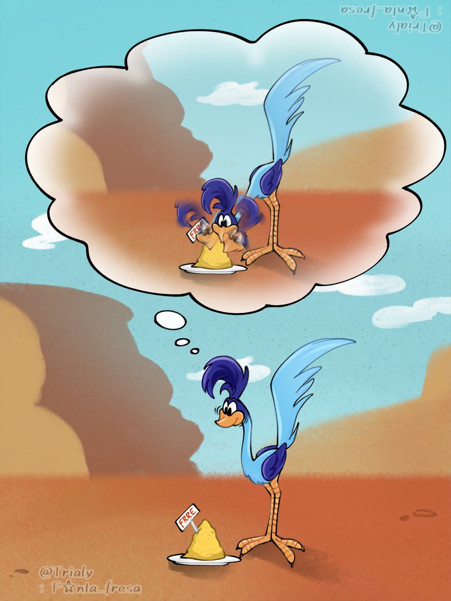 Trialy5's tweet photo. No thoughts just seeds 💭
#roadrunner #looneytunesㅤㅤㅤ https://t.co/RbPPdnYl3n