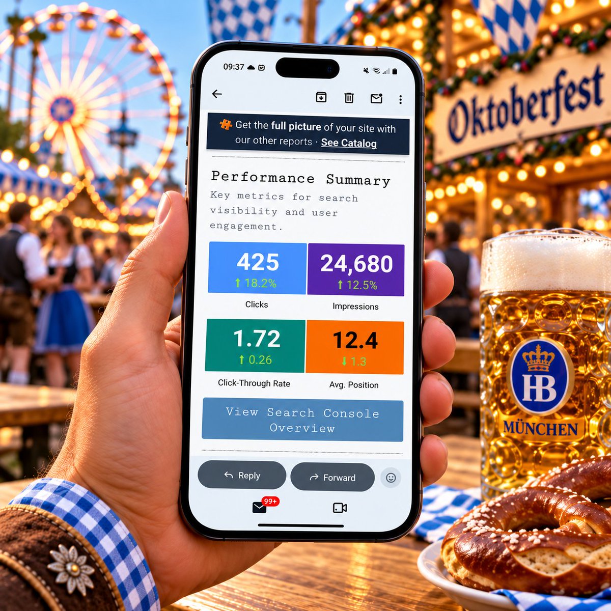 WebPerfReport's tweet photo. Last day of Oktoberfest. SEO still on. 😂🍻 https://t.co/kxFTFxsQrb