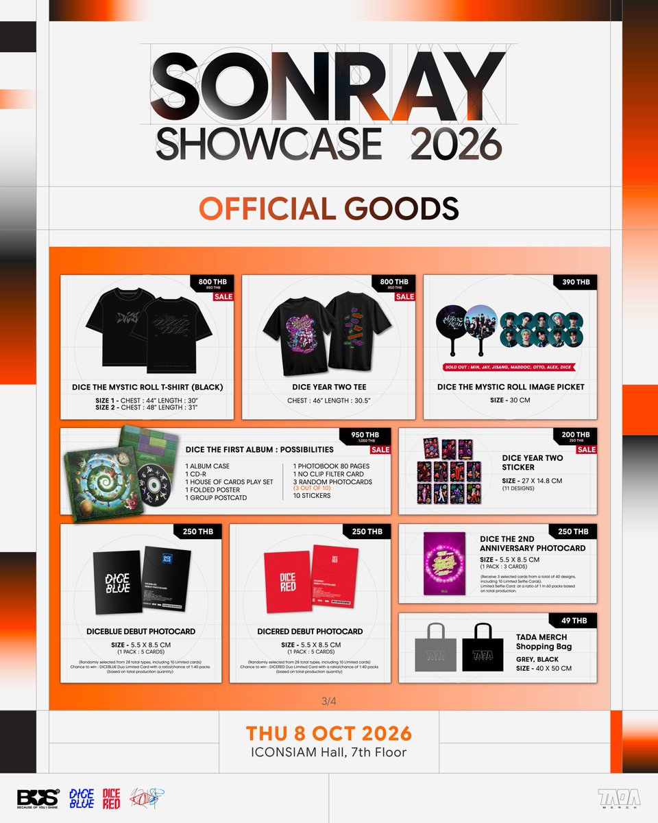 A2mishop's tweet photo. รับหิ้ว #SONRAYSHOWCASE2026 คับบ

ส่งของวันงานได้เลยค่ะ 
สอบถาม DM ค่าา 💌❕

#ตลาดนัดBUS #ตลาดนัดบัส #ตลาดนัดDICE #ตลาดนัดไดซ์ #DICERED #9214KIDS #SONRAYSHOWCASE2026 
#TADAMERCH https://t.co/HY0VRAO1MH