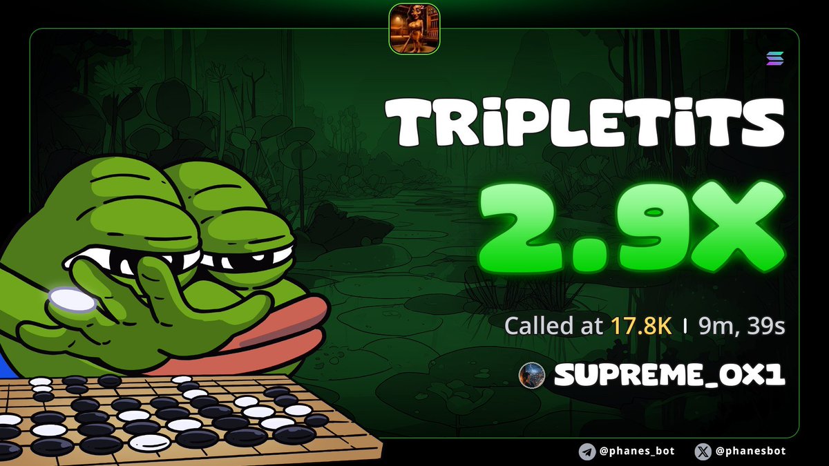 Supremex099's tweet photo. 2.9x call on $TRiPLETiTS

C8r6Mv1dDAfMPgRPDpRwQM4Cwpvt7QnnLp7Ga8aApump https://t.co/44fEFKuR56