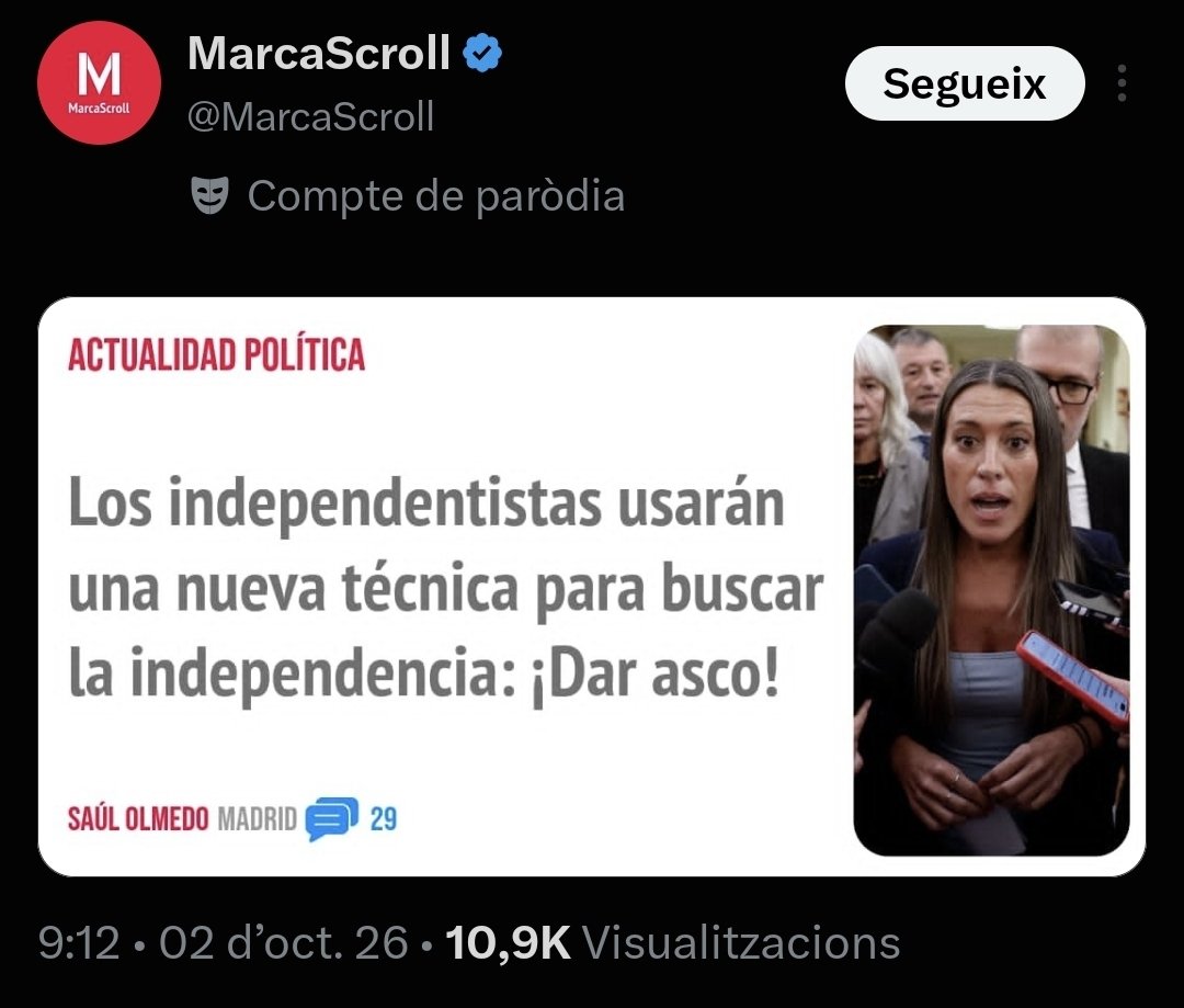 LaPotlla's tweet photo. És evident que en realitat els que els fa fàstic som «los catalanes», però dient «los independentistas» tenen el marge necessari per continuar fent brometes mentre colen el seu vocabulari nazi i africanista. https://t.co/yuv49hihLw