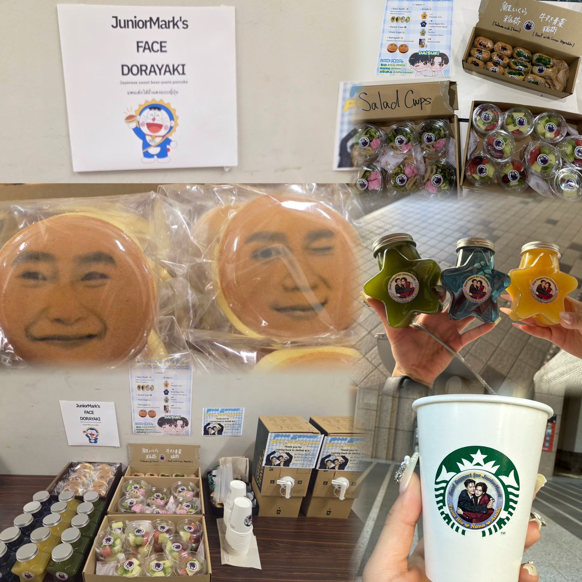 JuJu_961O23's tweet photo. 𝑭𝒐𝒐𝒅𝑺𝒖𝒑𝒑𝒐𝒓𝒕 𝒇𝒐𝒓 𝑱𝒖𝒏𝒊𝒐𝒓𝑴𝒂𝒓𝒌 𝑰𝒏 𝑮𝑴𝑴𝑻𝑽 𝑭𝑨𝑵𝑫𝑨𝒀𝟑𝟔 🇯🇵☀️🌙💫

We prepared this food support with lots of love and cheer up for @jnnrrs & @Markjrtn 
JuniorMark DAISUKI〜🩵💛

#JuniorMark #junniorrs #markjrtn 
JUNIORMARK FD36 SUKIDESU
#JUNIORMARKxFANDAY36INTOKYO

Luv from: Rio♡Nana♡Asuka