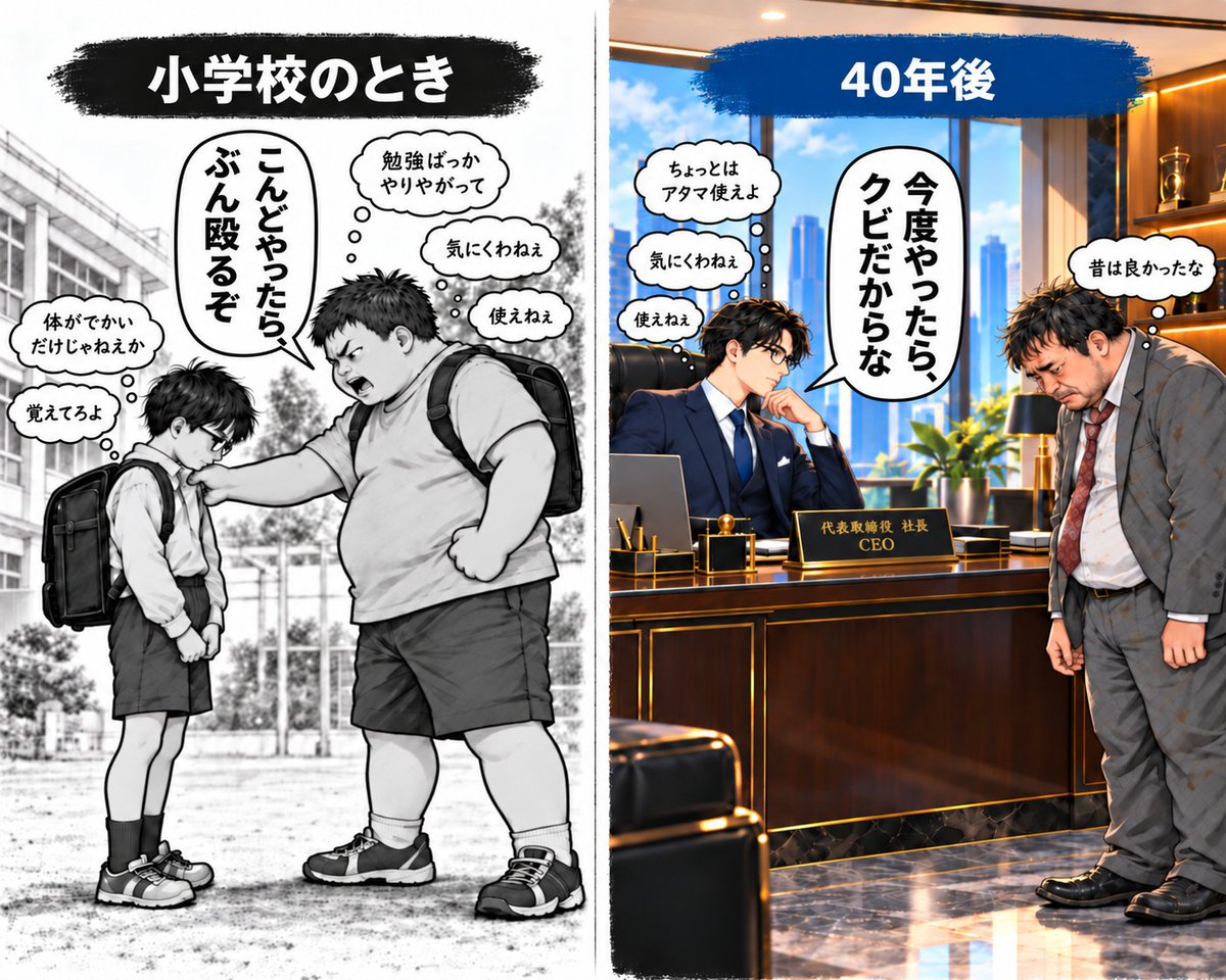 teppei_free's tweet photo. 40年でこんなに変わる
← 小学生　　　　　　40年後 → https://t.co/ZMta83HieQ