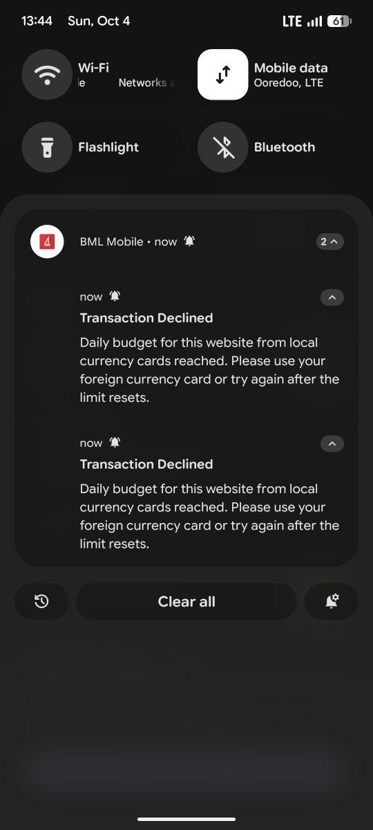 maazin00's tweet photo. Dear @bankofmaldives I cannot pay $2.49 for these subscriptions. Doesn't the bank have any USD to sell to its customers? not even 2.49$ ?? 

@MMuizzu nuvanya isthiufaa dheefa anhenun govain Singapore ah dhaanveenu? https://t.co/5ygOjyaIJ3
