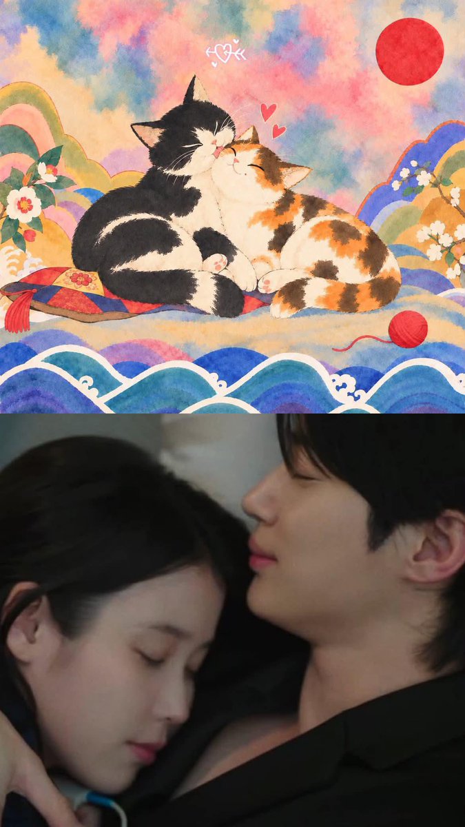 Oppa_Wooseok's tweet photo. Lol. I saw this on Threads. The cats are really so cute. We honestly have so many beautiful things from Perfect Crown. MBC just wasn’t creative enough to properly explore and make use of everything they had. https://t.co/h0Rbvsi08E