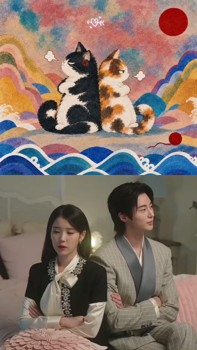 Oppa_Wooseok's tweet photo. Lol. I saw this on Threads. The cats are really so cute. We honestly have so many beautiful things from Perfect Crown. MBC just wasn’t creative enough to properly explore and make use of everything they had. https://t.co/h0Rbvsi08E