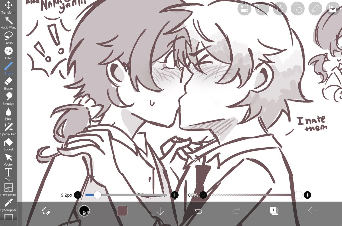 z3n_shiiii's tweet photo. Nakashira.. they’re so pathetic. 
I love drawing them being all lovey but Ive never shown it because it’s embarrassing to me .. 😭 https://t.co/otNjw33cGY