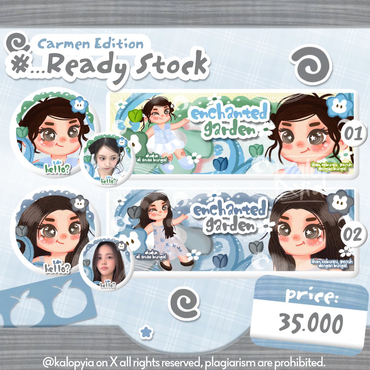 kalopyia's tweet photo. #bealanja bantu repost ia! makaci ୭ ᵎᵎ 🧁

hai! aku punya 6 layout chibi ready stock carmen h2h! bisa lgsg take melalui DM atau https://t.co/DqzDzVUEPs! harga tertera pada gambar &amp;&amp; free retext ⸝⸝ ◍ ₊˚🌊⋆🐚🫧 https://t.co/2IcCqkI55D