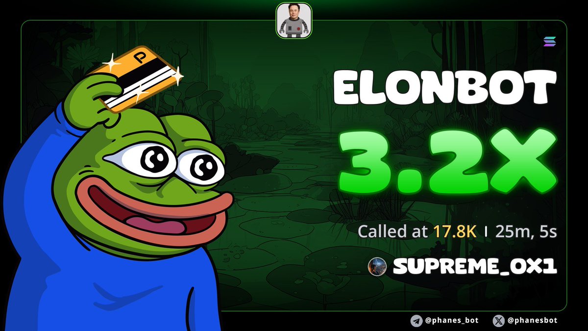 Supremex099's tweet photo. 3.2x call on $ELONBOT

DJRQfCMWYDgtFuMxDxNUXczAd1jMr655mbY1E65ppump https://t.co/B5NZiFtLUl