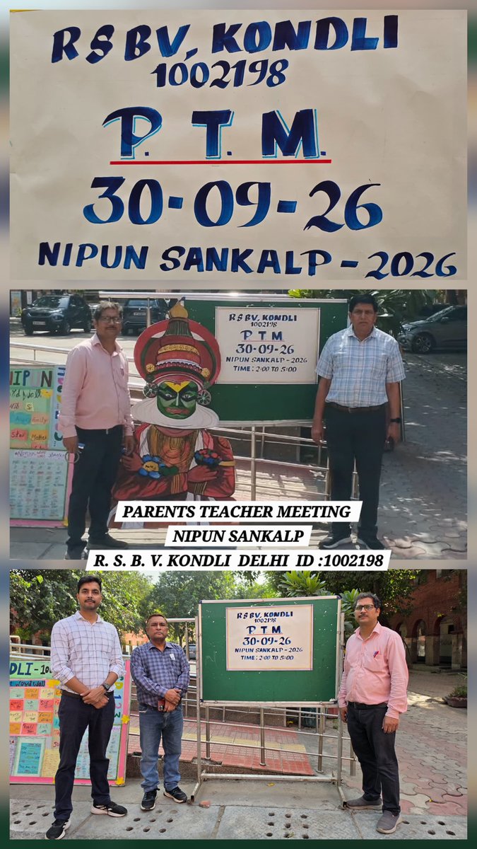 DrNikhilUp's tweet photo. NIPUN SANKALP PTM
#30/09/2026
#RSBV KONDLI 1002198

@RenuGupta341735 @rsbv1002198 @vandanahari1995 https://t.co/FO0m1HGV3H