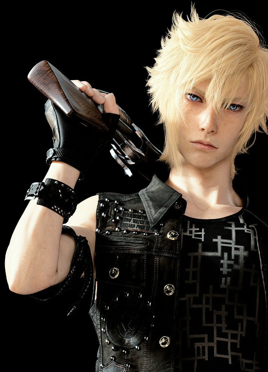 XVRJSli's tweet photo. Prompto Argentum in Versus XIII https://t.co/cy4lwrQnQ5