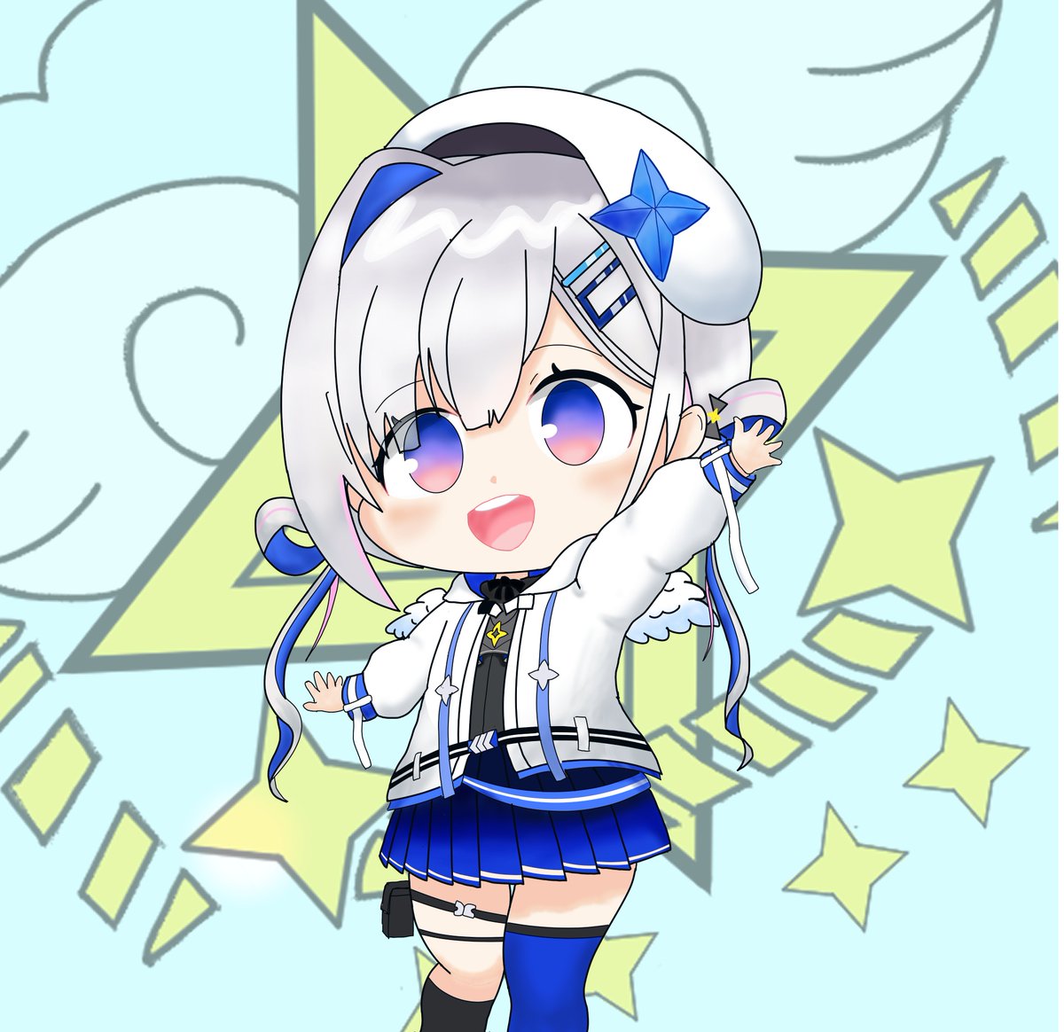 dawa_dawayo's tweet photo. 💫「おーい！」

(そんな風にいつかネットに帰ってきてくれ…🙏)
 ＃天使の日 ＃かなたーと https://t.co/zkcWbojquj
