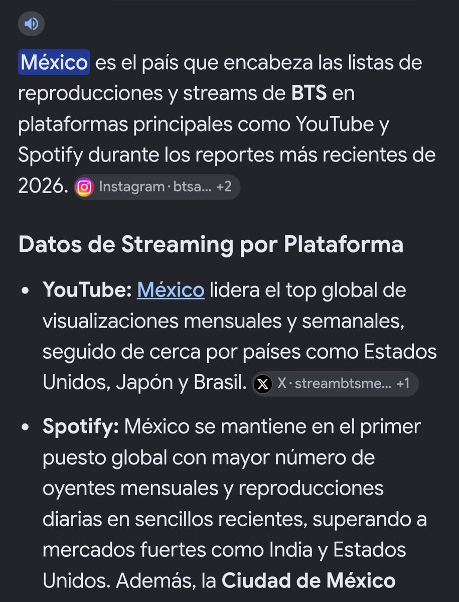 D3a7h_b0dy_'s tweet photo. No, p3nd3ja, tenemos conciertos porque somos el país con más stream y reproducciones para BTS.
Meter que México tiene conciertos por ser vecido de Estados Unidos no tiene ni un gramo de sentido. https://t.co/Egz6NOAmY1