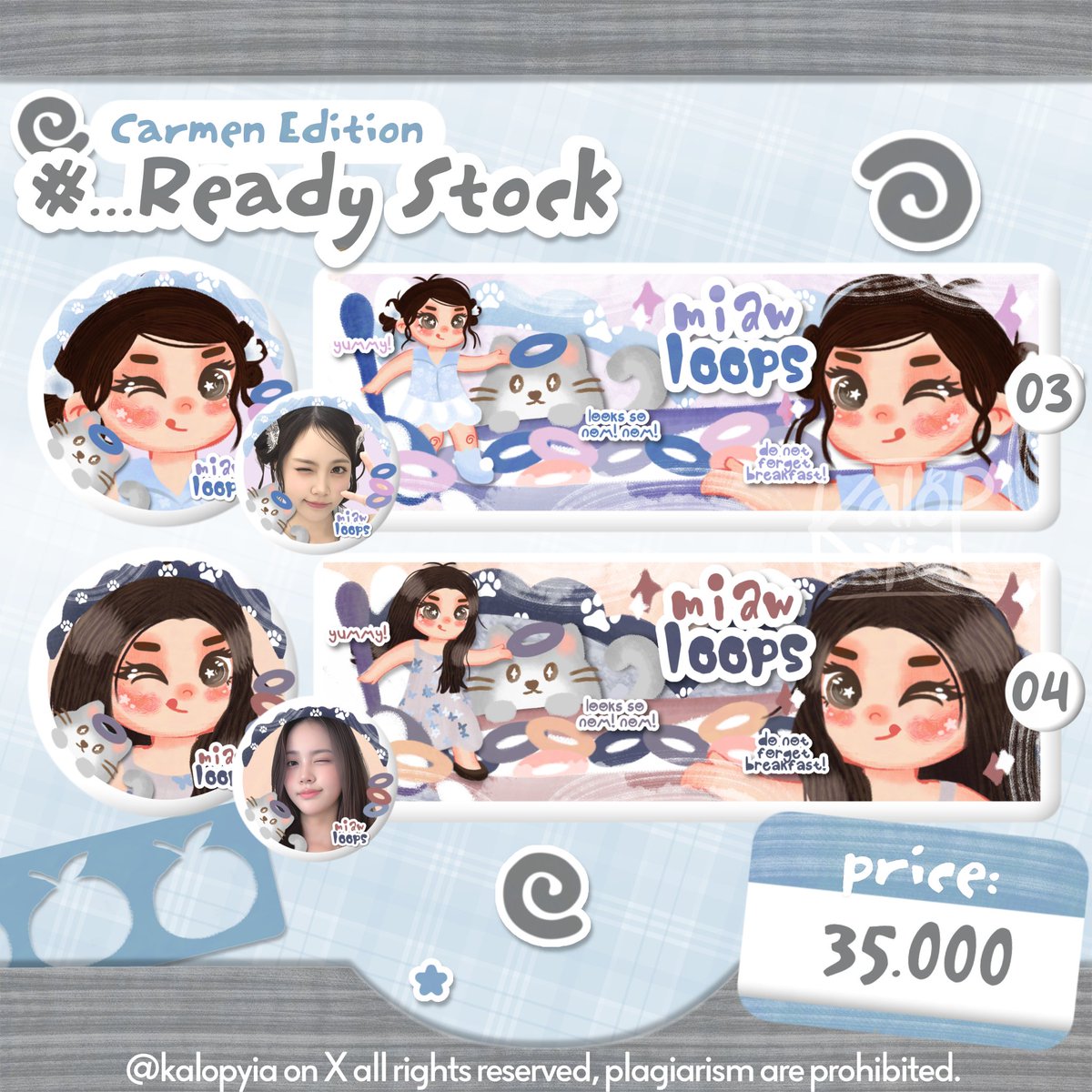 kalopyia's tweet photo. #bealanja bantu repost ia! makaci ୭ ᵎᵎ 🧁

hai! aku punya 6 layout chibi ready stock carmen h2h! bisa lgsg take melalui DM atau https://t.co/DqzDzVUEPs! harga tertera pada gambar &amp;&amp; free retext ⸝⸝ ◍ ₊˚🌊⋆🐚🫧 https://t.co/2IcCqkI55D
