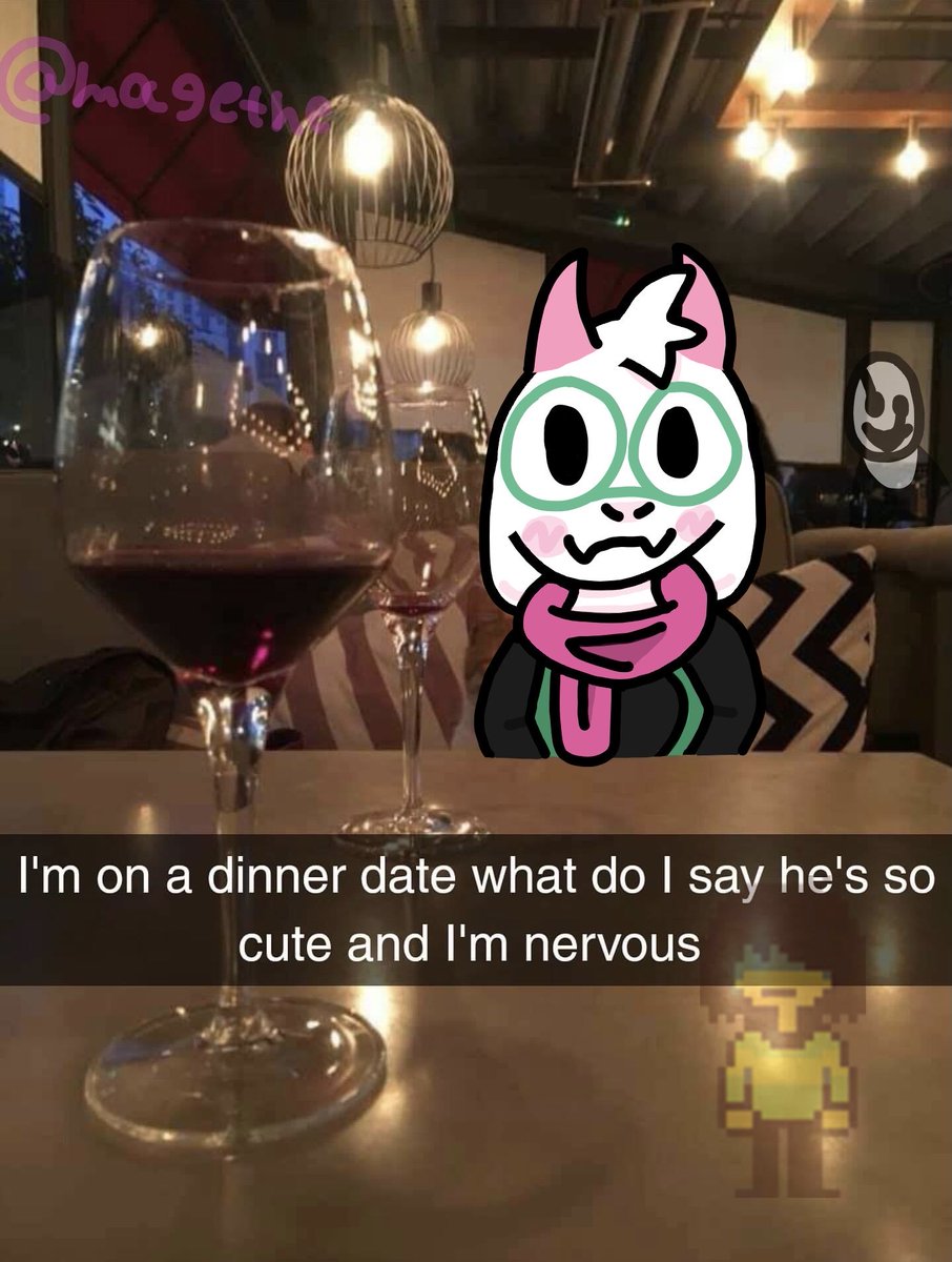 magethe0's tweet photo. Day 4: Date
I had a different idea for this day but realised it probably would have taken too long (I might make it after kralseitober ends)

#Deltarune #Kralsei #Kralseitober2026 #Hamburgercheeseandfries https://t.co/K1kjDsPvo9