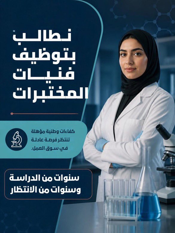 Maryamjct's tweet photo. #توظيف_فنيات_المختبر
#وزارة_العمل
@Labour_OMAN
@EduGovOman
 @MAFWR_Om https://t.co/DFEGykIyMF