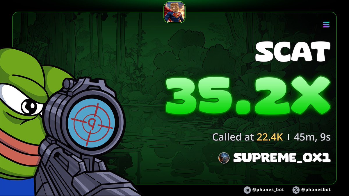 Supremex099's tweet photo. 35.2x call on $SCAT

Gy5bjXA2Bu9NsExqxs5xDbWt6ZJPpqdfGQHCg6aMpump https://t.co/F3jJjrjQKy