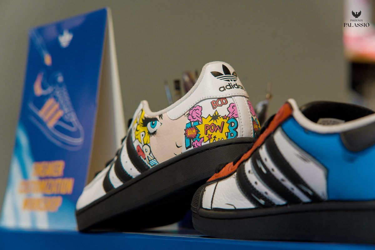 PhoenixPalassio's tweet photo. Sneakers met creativity at the Adidas Customisation Station at Phoenix Palassio. 👟🎨

Today is the last day to add your personal touch and make your pair truly yours! ✨

Head to Adidas at Phoenix Palassio and get creative! https://t.co/KWWT0XGpcA