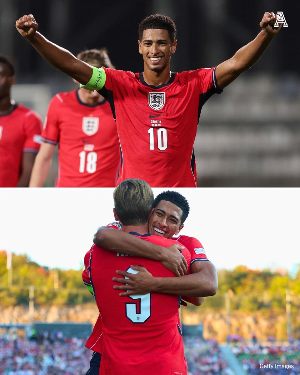 TheAthleticFC's tweet photo. Jude Bellingham is finding new levels of brilliance with England.

The wonders of the World Cup, where his seven goals were bettered only by Lionel Messi and Kylian Mbappe, depicted a player with snowballing influence and the 7-0 humiliation of Croatia only extended the pattern.

From the first moments to the last, there was vision, craft and industry.

Others around him in England’s attacking line, like Harry Kane, Bukayo Saka and Anthony Gordon, were hugely effective but Bellingham was relentlessly superb.

📝 @PJBuckingham 

Free to read: https://t.co/48WGCnsUzt