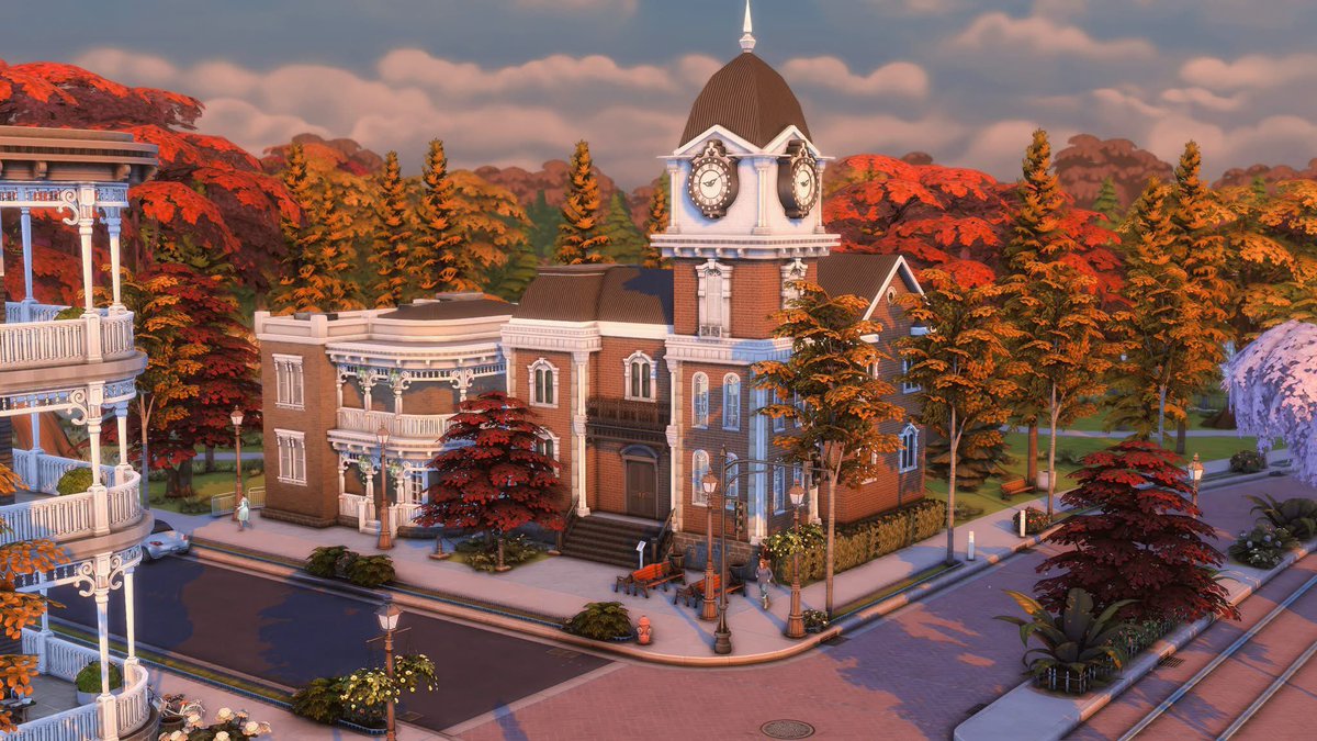 create4sims's tweet photo. GOD, how much i love autumn in Willow Creek🍂
I just can’t get enough!!! 
(no cc, all these builds are on my gallery, Create4sims)
#thesims4 #sims4 @TheSims https://t.co/Coe4hhCIsg