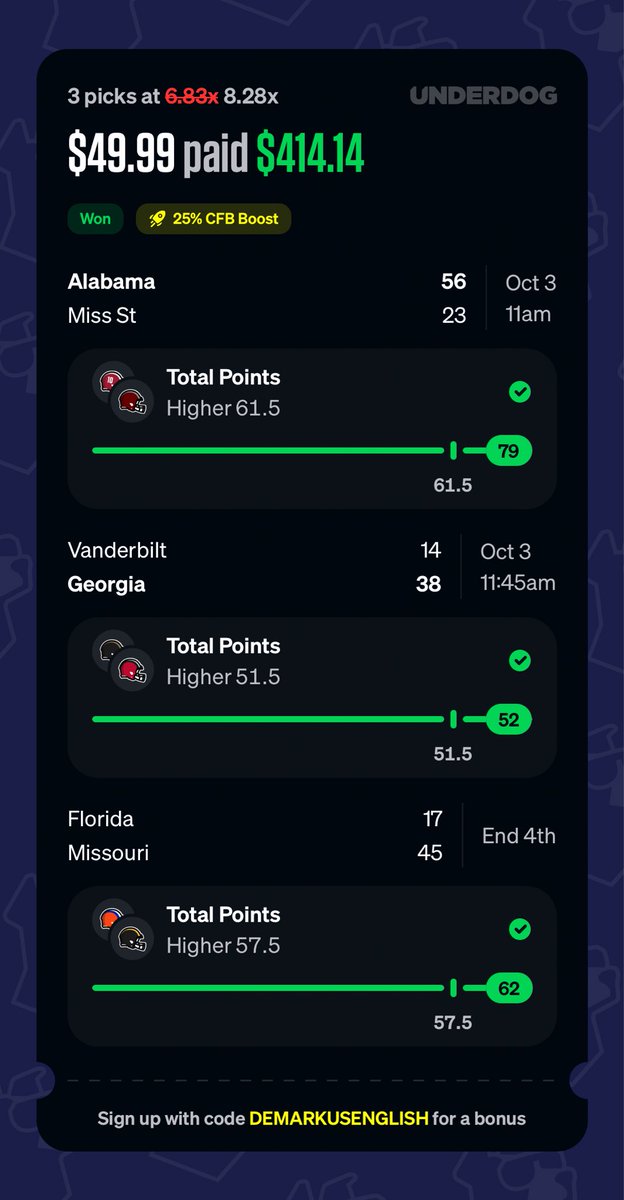 FatBoysWinGames's tweet photo. 3 parlays in a row!!!! I’m on FIRE 🔥💰✅ https://t.co/L9NAgkSI6s