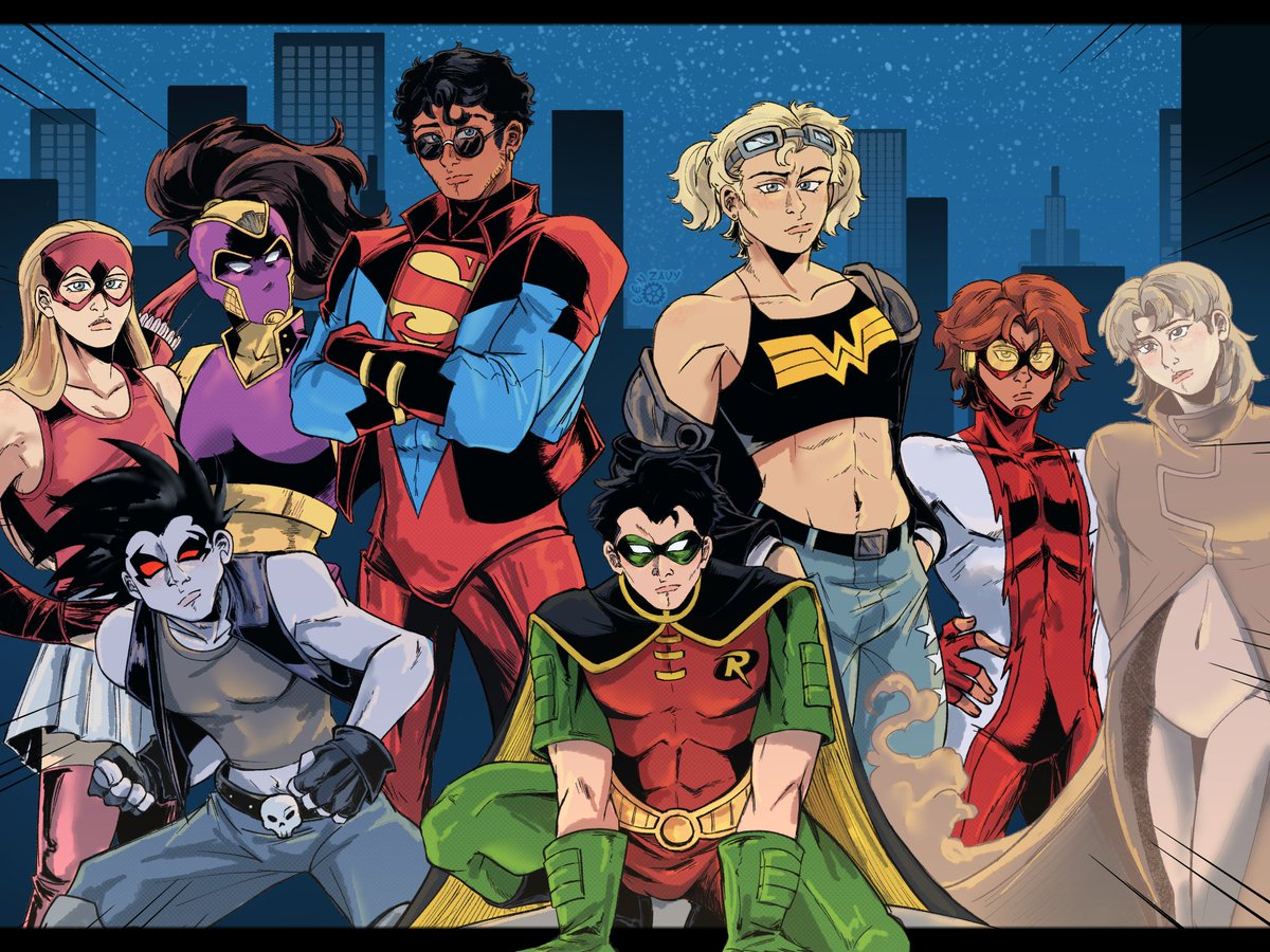 eenzavy's tweet photo. The group ever. This redraw was a bit lazy but we ball

#YoungJustice #yj98 #dccomics https://t.co/U1CvUSpzlx