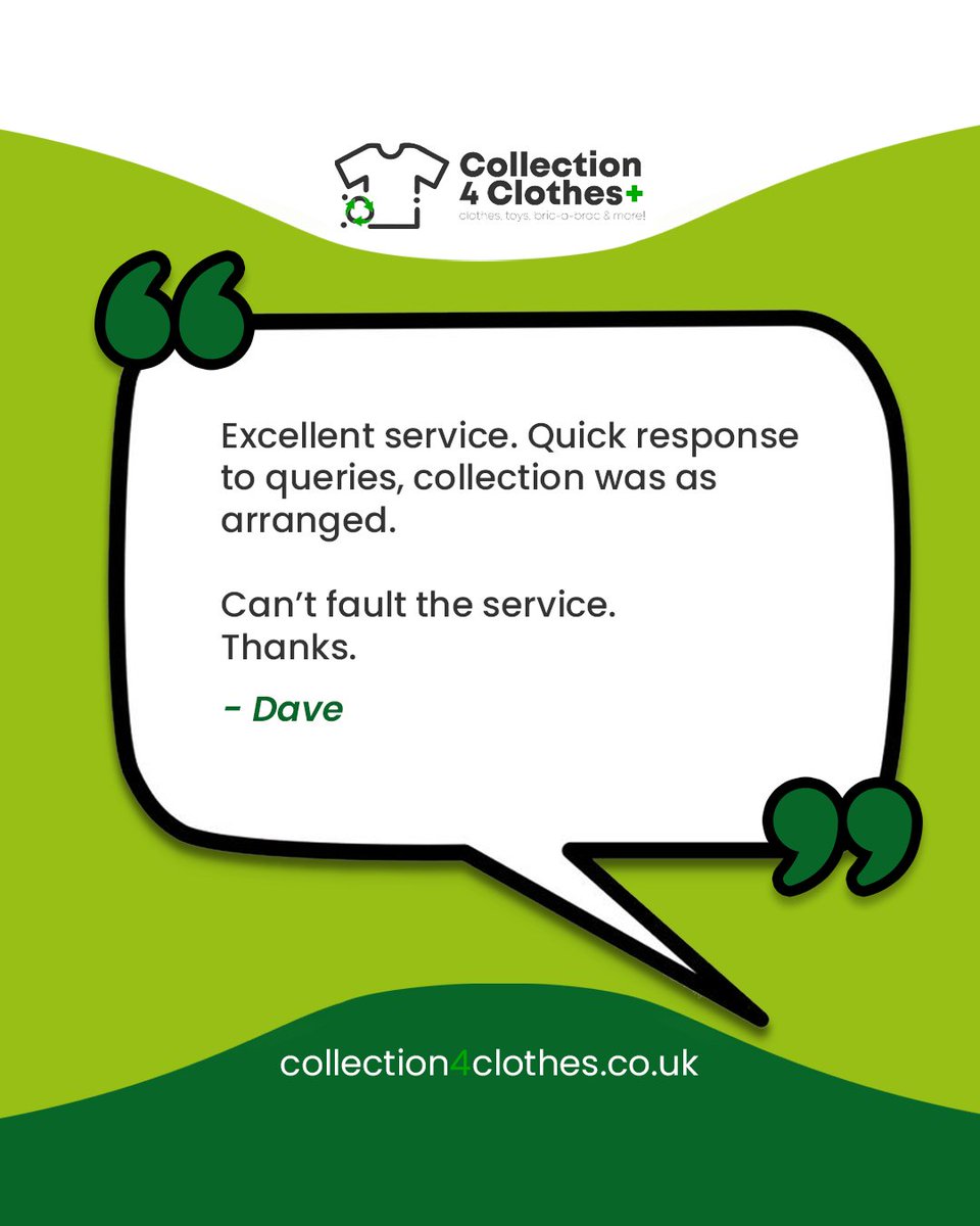 Collection4C's tweet photo. Thank you, Dave 💚

We’re really pleased everything ran smoothly and that our team could help quickly with your queries. Simple, reliable collections are exactly what we aim for.

📞 0330 165 5197
🌐 https://t.co/8I5c4ewZOz https://t.co/Rz0hnuAPjx