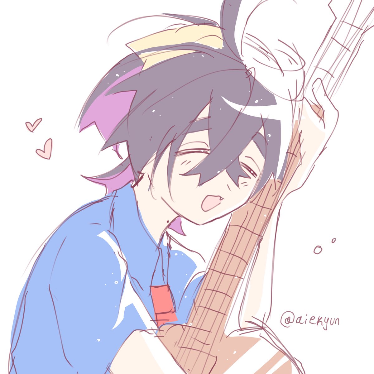 aiekyun's tweet photo. First guitar doodle awww https://t.co/jWqmru4Du2