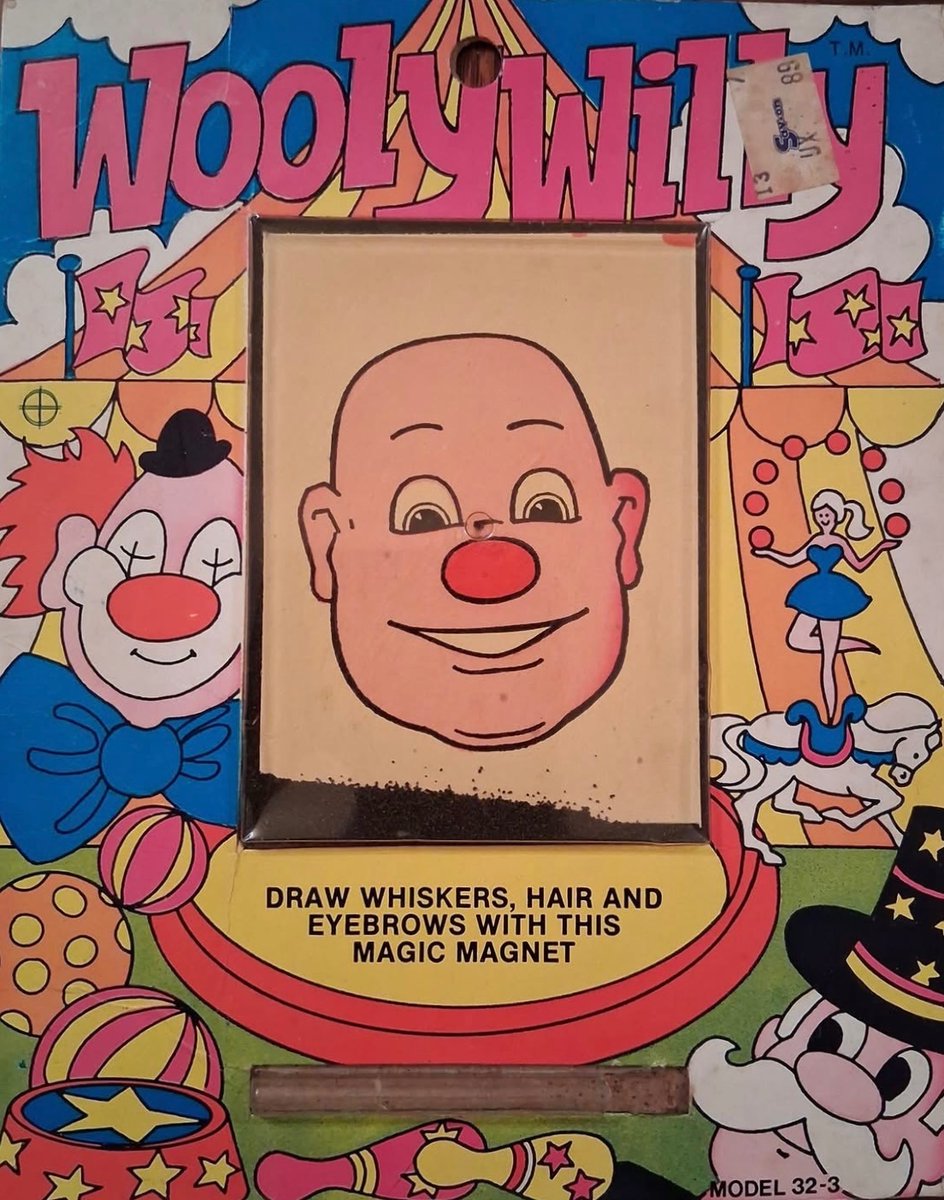 toys_retro's tweet photo. Wooly Willy โ The Magnetic Face Toy! ๐งฒ๐ #WoolyWilly #VintageToys #RetroToys #ClassicToys #ToyNostalgia #ChildhoodMemories #VintageGames https://t.co/wXJbDrFzuv