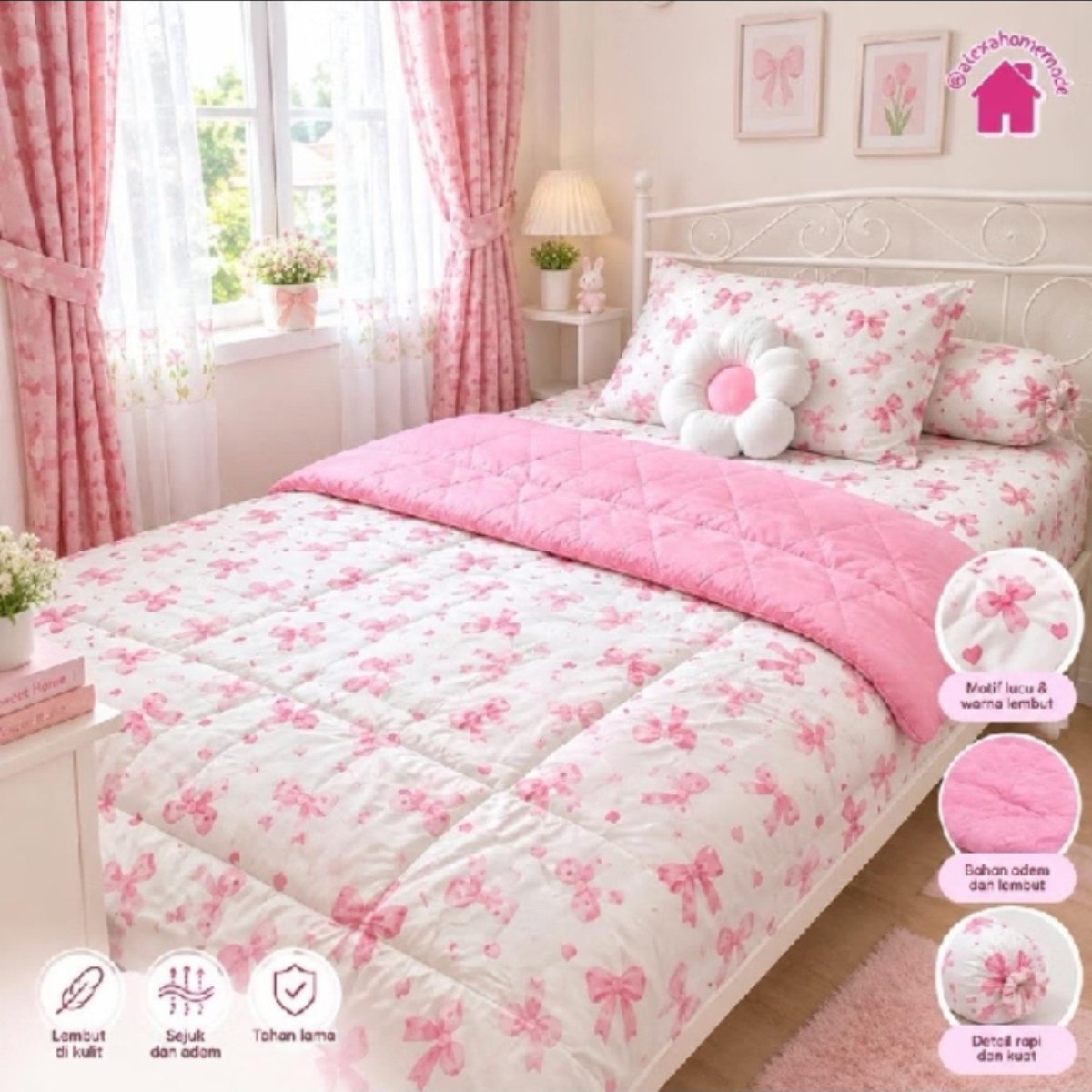 elsamatcha_'s tweet photo. Bismillah
Set sprei pink coquette #sprei #pink #shopeeaffiliate #racunshopee #shopeeID #zonauang

1. 📎 https://t.co/ZjJI6RNgYM
2. 📎 https://t.co/d4Txrbn25r
3. 📎 https://t.co/fYQ3XQ3gip
4. 📎 https://t.co/Ydcrtlc5Ku https://t.co/pgbp3brviQ