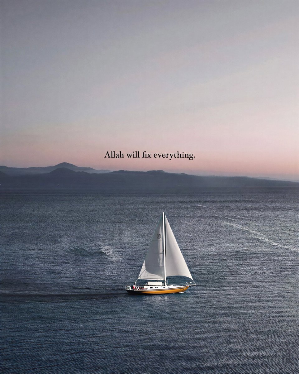 theMuminun's tweet photo. Trust the journey, even when you can’t see the destination. 🌊⛵
Keep sailing. Keep believing. Keep making dua. Allah will fix everything at the right time. 🤍
#TrustAllah #Tawakkul #HaveFaith #NeverLoseHope https://t.co/mfwjlCKjYD