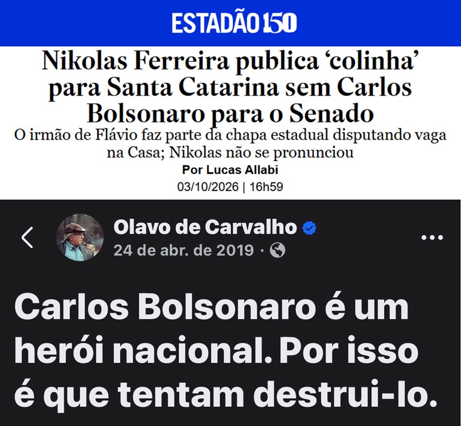 kimpaim's tweet photo. Eu fico com Olavo. https://t.co/WSdM5z5DnL