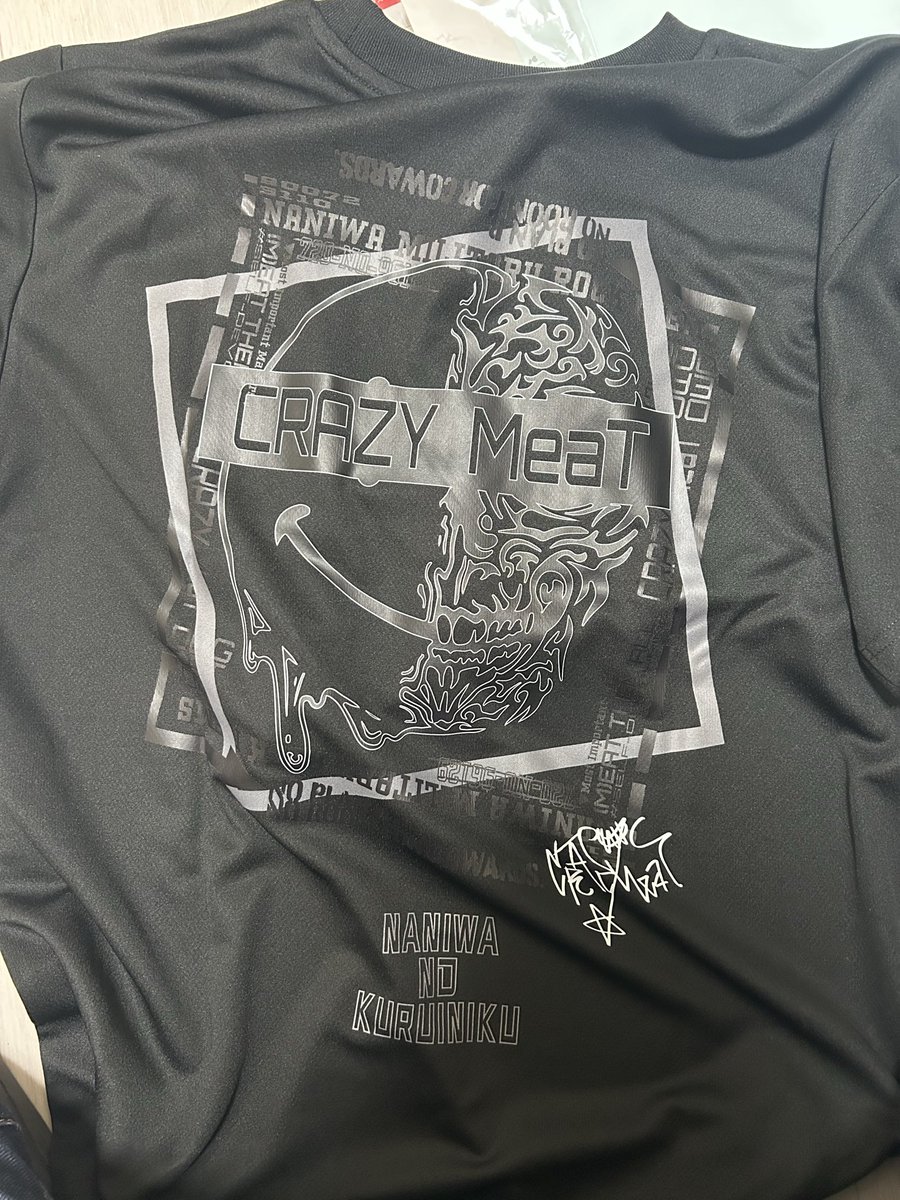 BAN_9mm's tweet photo. #CRAZYMeaT 
クレミさんに予約依頼していたのが届いた😊(メッシュ半袖) https://t.co/blFESn3PgI