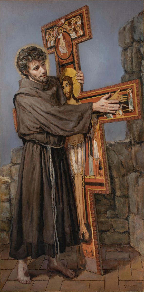 Aegi86's tweet photo. Hoy recordamos a San Francisco de Asís. Uno de los santos más grandes de la historia. 

Su vida es fascinante. Él es el paradigma de ser humano en comunión con Dios y con la creación. Supo ver, como nadie, las huellas de Dios en las maravillas del cosmos. https://t.co/FHSoLexrpL