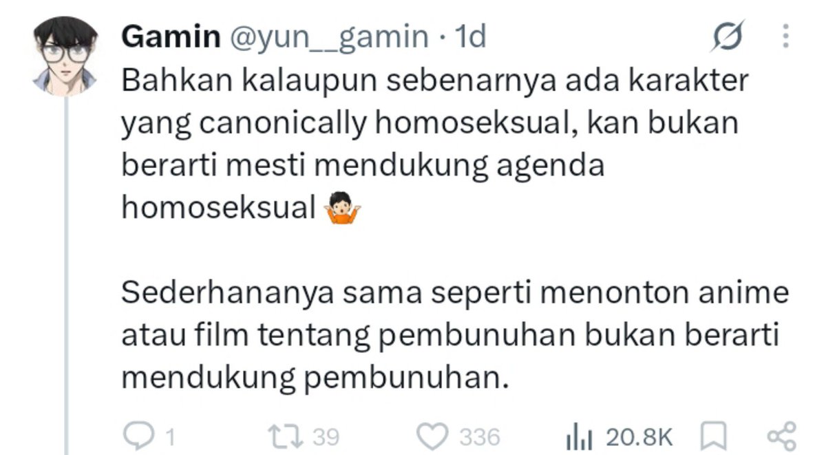 gakuatbang's tweet photo. maksudnya kalo gw nonton cherry magic terus gw gak boleh dukung hubungan gay di dunia nyata??? knp malah tbtb nyamain ke pembunuhan??? homophobic mah homophobic aja anjing gak usah pake logika ini itu gak nyambung blas https://t.co/oWaKH5UpQH
