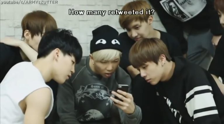 fkubluehouse's tweet photo. bringing back bts’ reaction when they got more than 2012 retweets for a post and said “we won’t let you down” 😭😭😭 https://t.co/KalXpGIia9