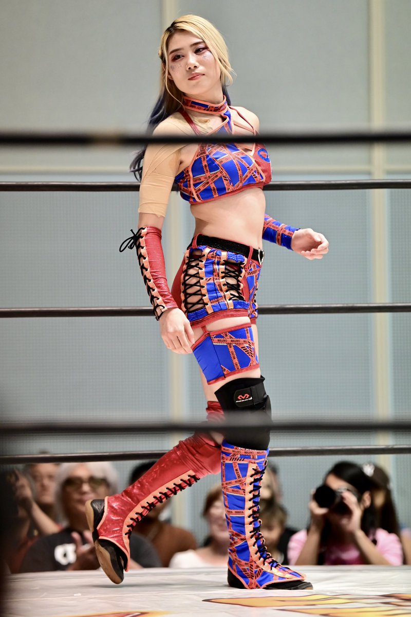 Dynamic_F's tweet photo. 10.4 マリーゴールド 三重大会
橘渚選手！！！
#pw_mg 
#なぎたんさいきょう https://t.co/tFQUDHA1Dl