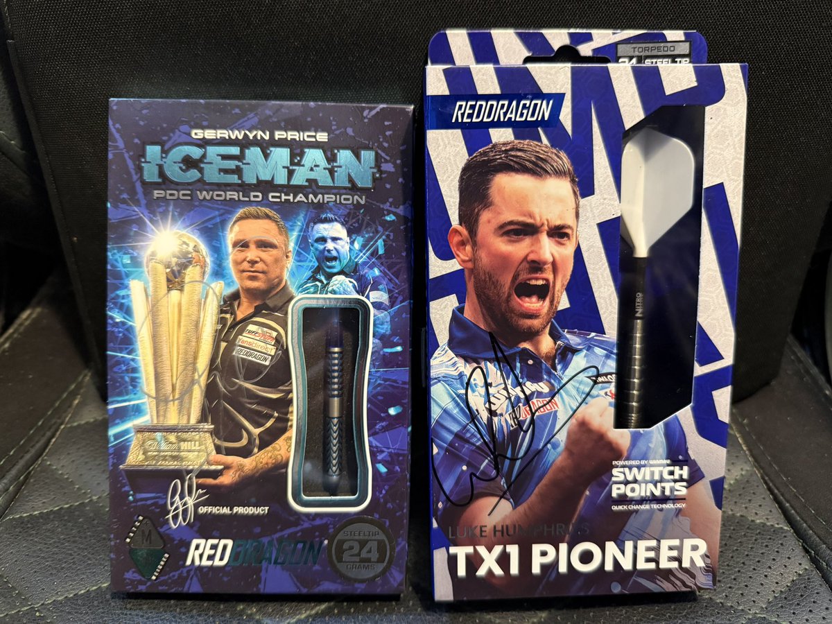 joshpearson180's tweet photo. I’ve got two signed sets of darts, I’ll give away the set of whoever wins the World Grand Prix tonight! 🎯 

To enter, simply:
Like
Retweet
Follow @joshpearson180 

Good luck! 🤞🏼 https://t.co/OuN1P0QsXW