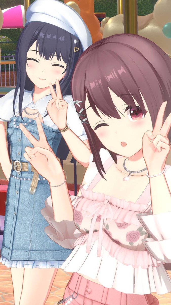 _yamimiya_'s tweet photo. おでかけ衣装かわいい💙🩷 https://t.co/4BggGcCfLL