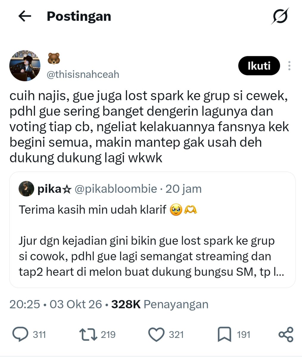 hhhhh2027685's tweet photo. ini konteks, jaga jaga ada yang playing victim, kita bakal keliatan jahat padahal cuma ngebales omongan mereka 🤣 https://t.co/ZYH79VIqLq
