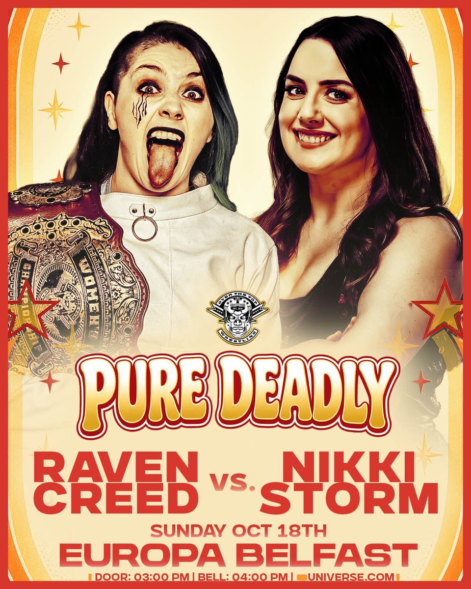 OTT_wrestling's tweet photo. It’s PURE DEADLY
Oct 18th From The Europa Belfast 
Damo Vs Ellis
MBS Vs Leon Cage 
The Rematch 
Creed Vs Storm
More TBA 
🎟️🎟️TICKETS🎟️🎟️
https://t.co/MY0HTUrYmr (LINK IN BIO) https://t.co/mIWDr1UpxQ