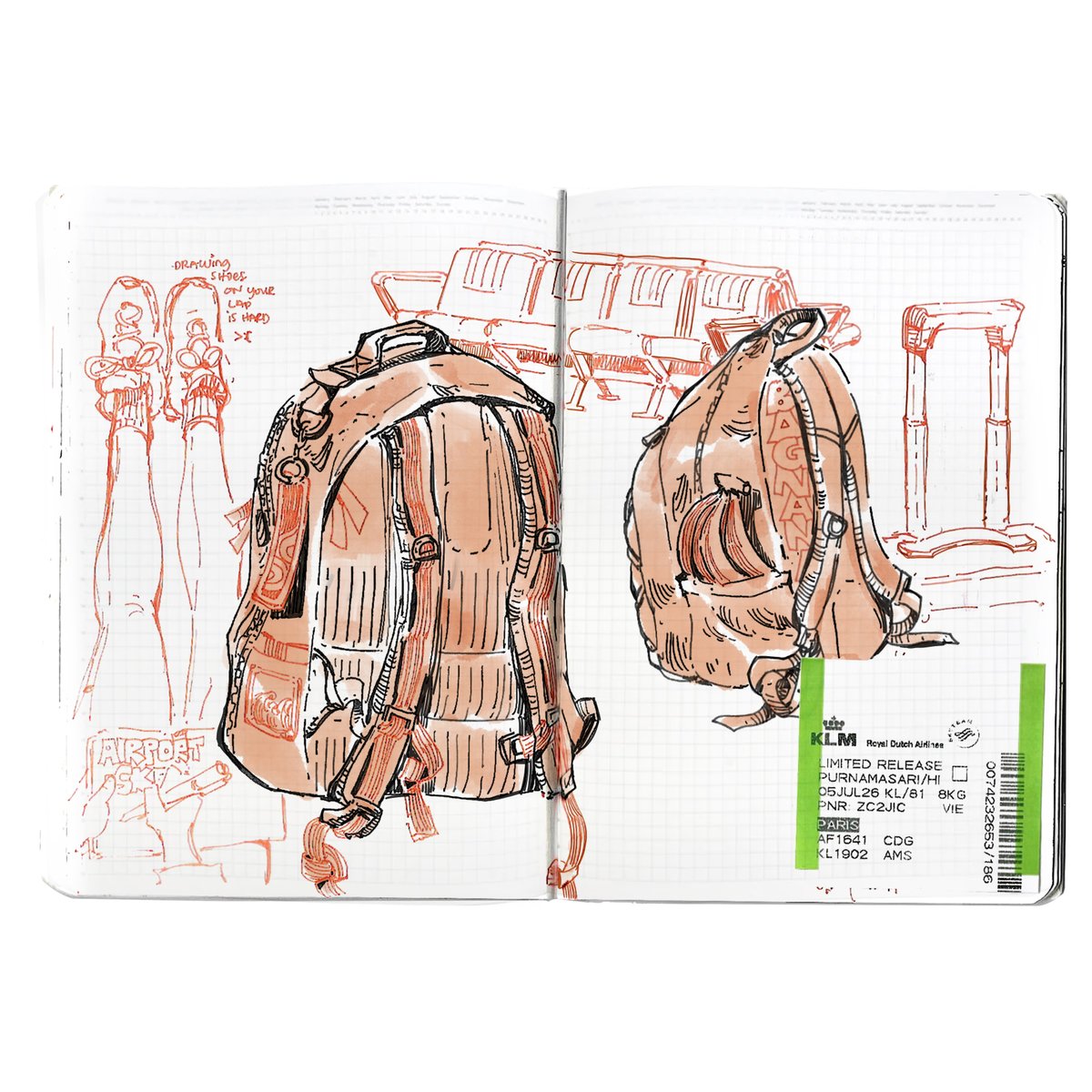 hilary_ps's tweet photo. Sketchbook pages https://t.co/LcFV8ow7yo
