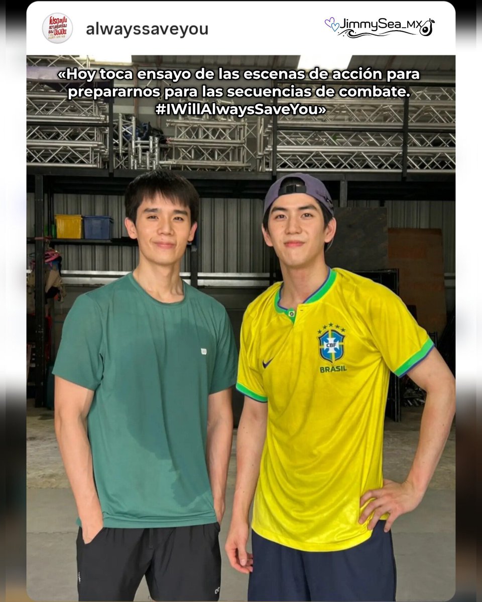 JimmySea_MX's tweet photo. 🔫🌶️ Jimmy y Sea ya están en modo acción para I will always save you 🔥

Y una aquí viendo la foto como: Bueno… ¿De qué tipo de acción estamos hablando? 😏

©️ AlwaysSaveYouTh

#JimmySea
#jimmyyjp #sea_tawinan
#IWillAlwaysSaveYou #IWASY https://t.co/6LcUWxiQkU