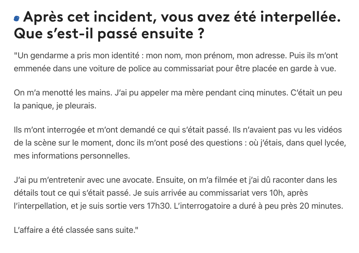 lthe_z's tweet photo. Cette jeune fille a passé la journée en garde à vue...
(source : France3 Normandie) https://t.co/cUiktE2utN