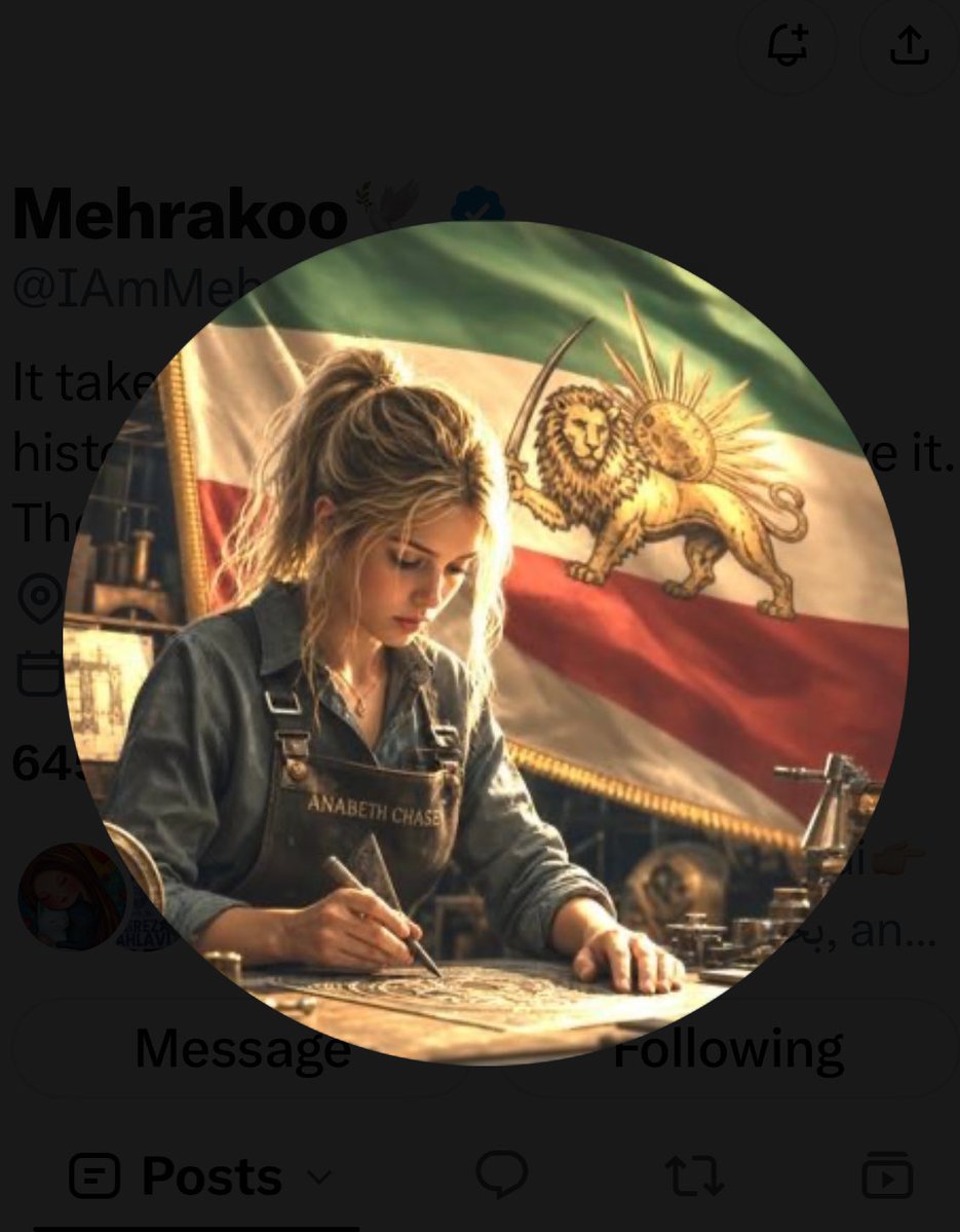 street2584's tweet photo. خانم @IAmMehrakoo یکی از دلسوز ترین دیاسپورهایی هستن که من میشناسم شاید راضی نباشه دارم میگم ولی بیشتر از توانش صرف کمک به بچه های آسیب دیده دی کرده از جمله خود من تا ابد مدیون زحمات ایشون هستم.

کارای که ایشون کردم رو نمیتونم به تنهایی جبران کنم ولی به نظرم همچین اکانت هایی که بدون چشم داشتی پای کار هستن خیلی بیشتر از من لیاقت دیده شدن هستند.

لطفا ایشون رو فالو کنید پرموت کنید تا شاید ذره ای دلگرم تر بشن و بشدت پستهاشون کاربردیه خودتون ببینید متوجه میشید

همچین اکانت های حیفه دیده نشن و خیلیا که ایشونو میشناسن میتونن حرف منو تایید کنند

#پاينده_ایران_جاویدشاه