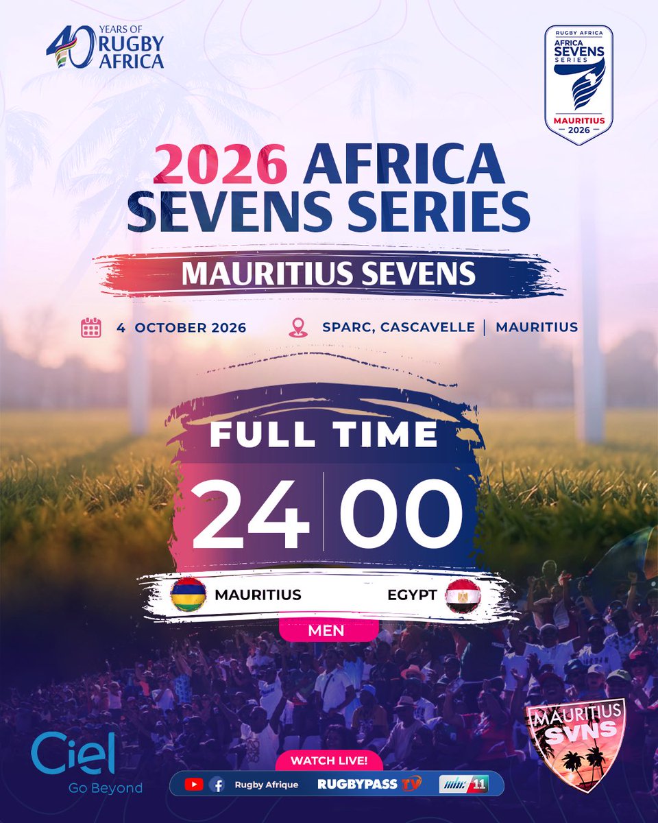 Image for the Tweet beginning: FULL TIME at SPARC! ⏱️

Mauritius