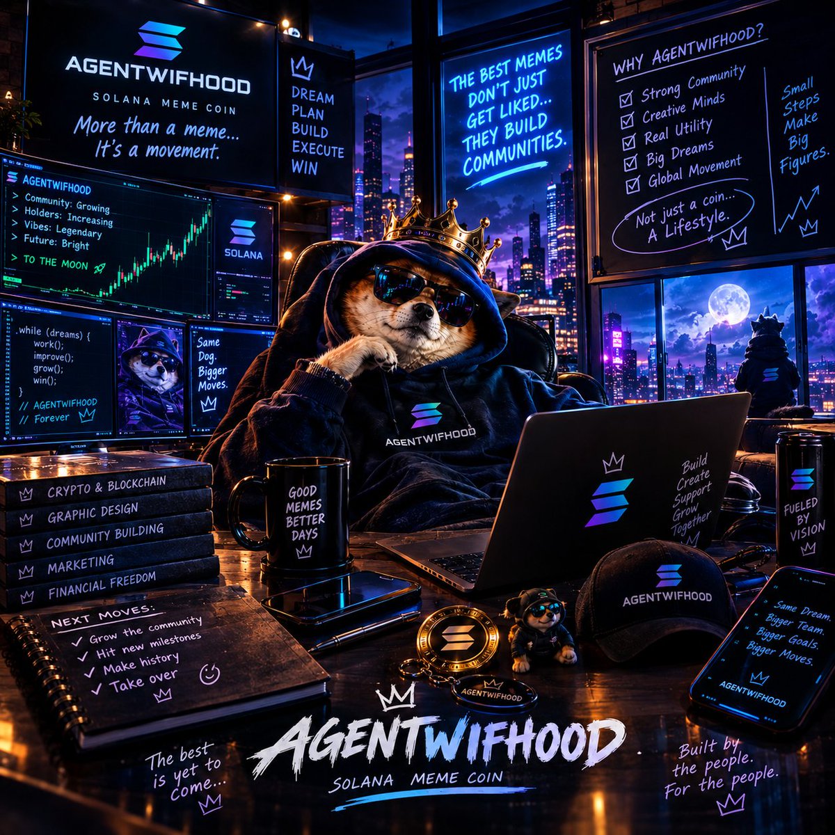NVipmrc2's tweet photo. It started with a meme but the vision was always bigger
Build the community. Create the culture. Make every move count 
One community-One energy
THE FUTURE 
Today we build. Tomorrow we make history
Not a meme, it's a movement
@agentwifhood #AgentWifHoodMemeContest https://t.co/1oUCbaeQ1Q
